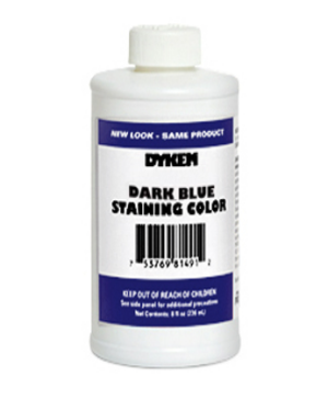 Dykem 80300 Opaque Staining Color, 8 oz Brush-In Cap Bottle-Blue