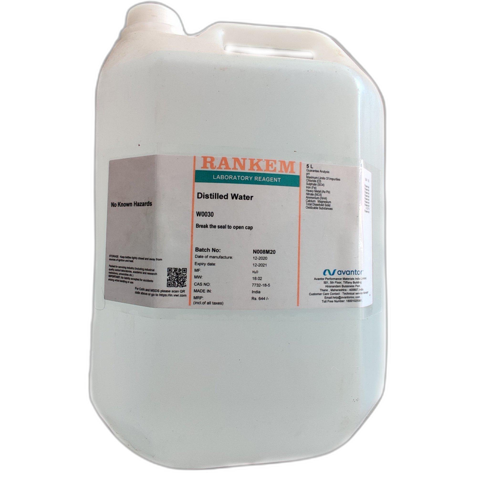 DISTILLED WATER-5LT(RANKEM)
