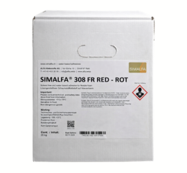 SIMALFA 308 FR Red Flame Retardant Foam Adhesive (20kg)